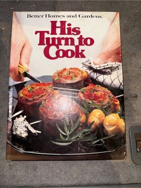 Better Homes And Gardens His Turn to Cook - White & Red Cover